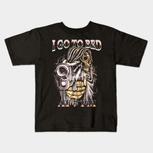 I Go To Bed At 7 PM Kids T-Shirt